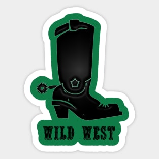 Western Era - Wild West Cowboy Boots 3 Sticker